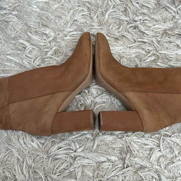 NWOB Steve Madden Ninny Chic Tall Knee-High Heeled Boots in Camel Nubuck size 11 - Picture 10 of 14